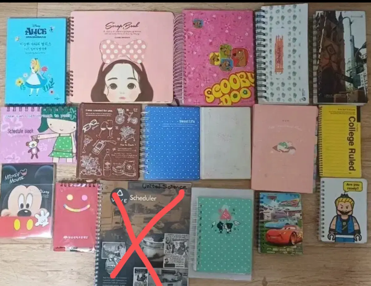 빈티지 고전 뿌까 여수엑스포 다이어리 감성 노트 스케줄러 일괄