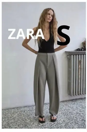 ZARA 벌룬 플리츠 팬츠 S