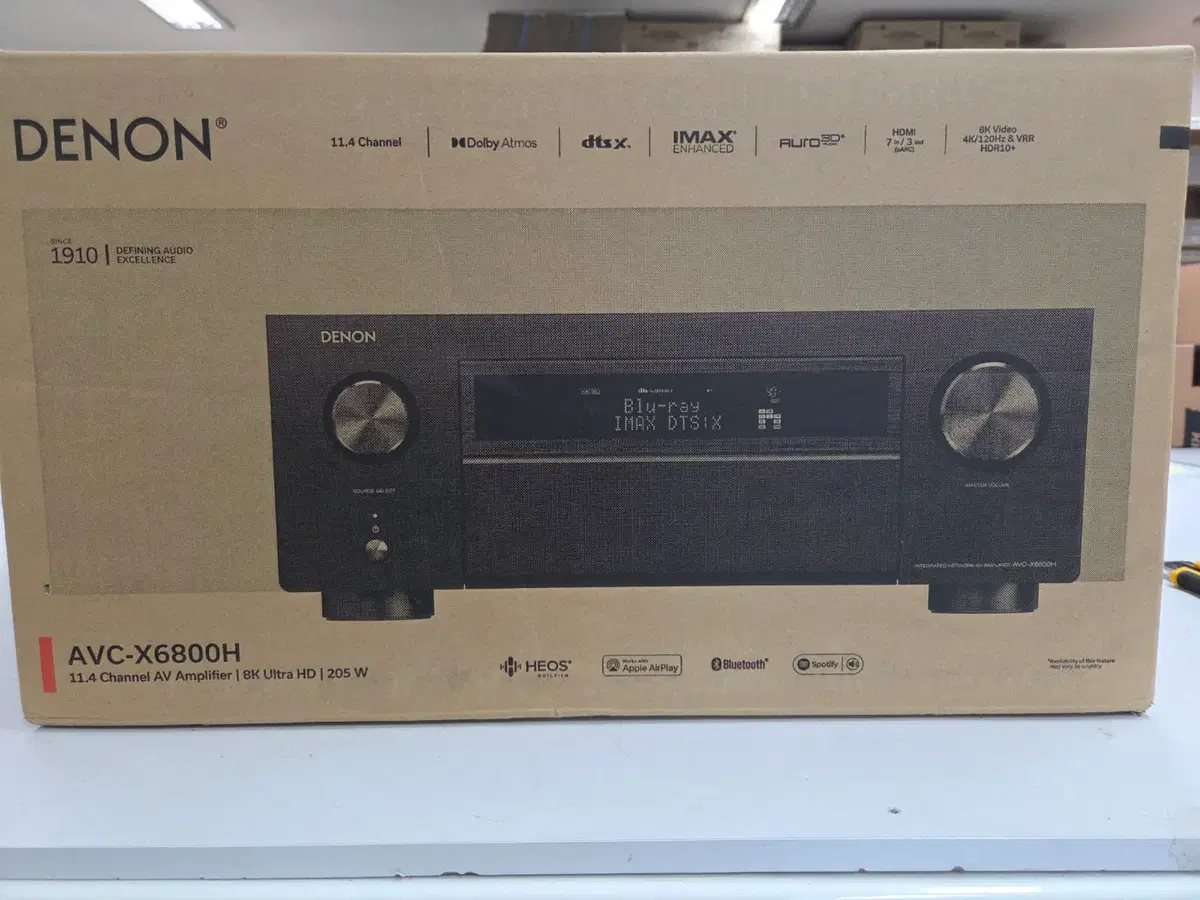 [새상품] Denon AVC-X6800H 11.4 채널 AV 리시버 /