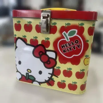최종 가격 인하 1995 Hello Kitty 양철제 사과 패턴