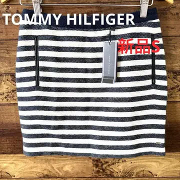 새상품 TOMMY HILFIGER 타미힐피거 보더 타이트 스커트