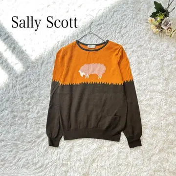 Sally Scott 샐리 스콧 긴팔 니트 양 패턴 미나 페르호넨 M