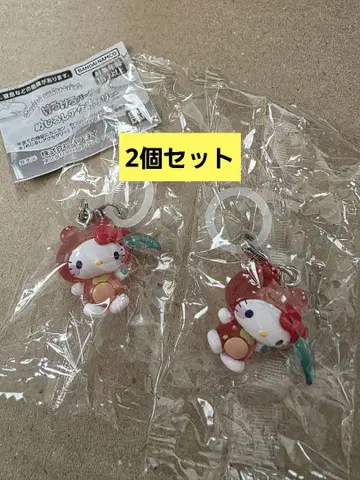 산리오 케로케로 파티 메지루시 액세서리 헬로키티 2개 세트