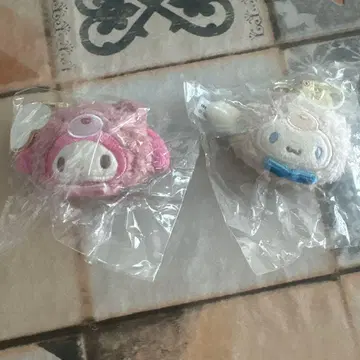 산리오 마이멜로디 시나모롤 봉제 인형 키링 2종