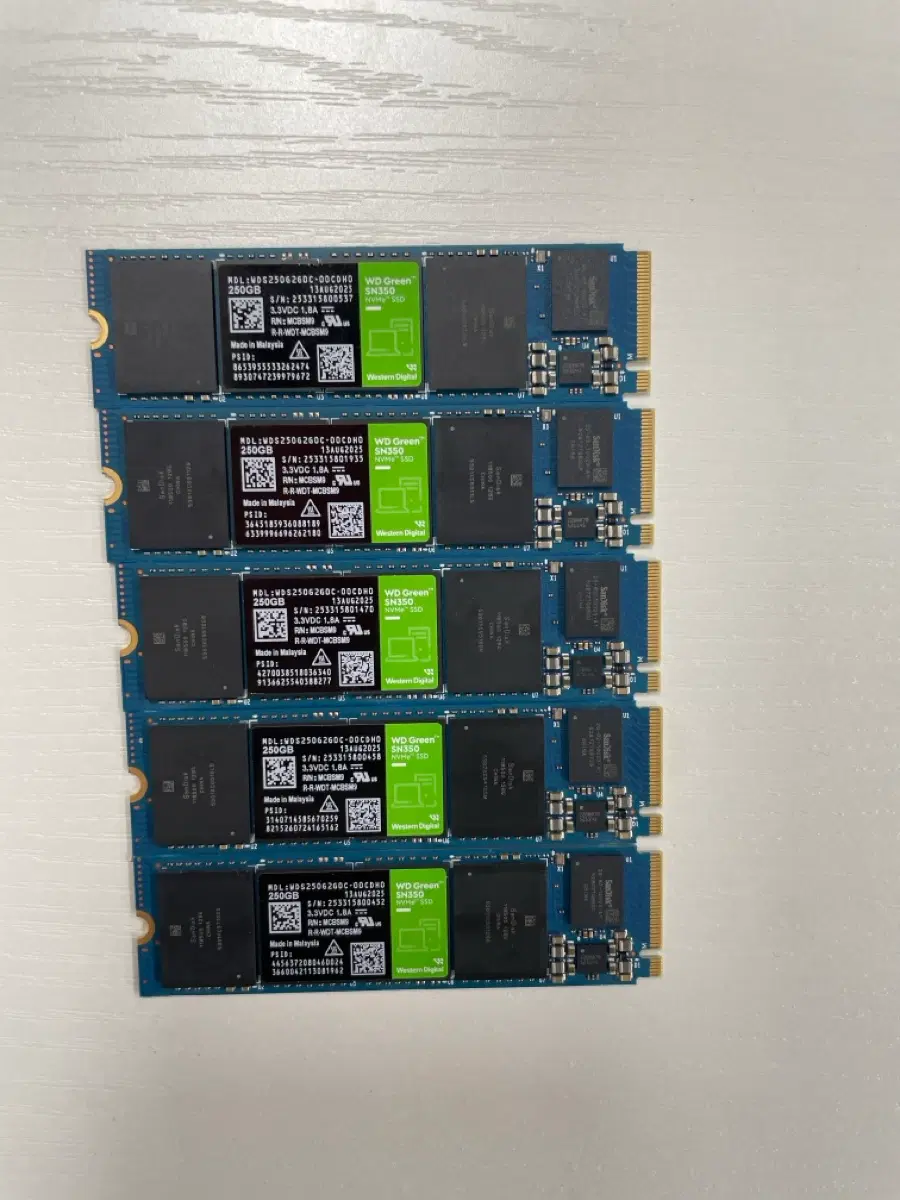 WD Green SN350 NVMe SSD 250GB (특A급)