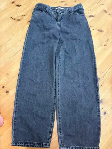 Levi's 와이드 레그 데님 팬츠 블랙