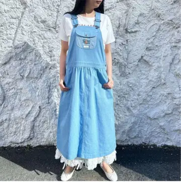 핑크하우스 곰 체크 원피스