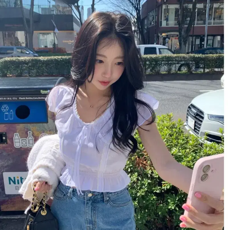 (새상품) 샵시예 레아 블라우스 s
