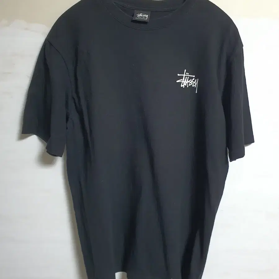 스투시 Stussy 블랙 반팔 티셔츠 S-Size