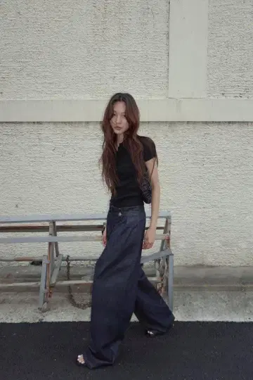 Zara 와이드 레그 PAPERBAG 팬츠