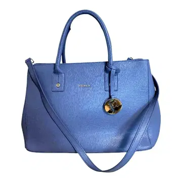 미사용 훌라 FURLA 2way 핸드백 숄더 블루 A4