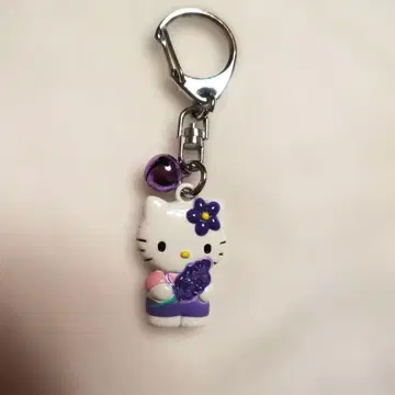헬로키티 키링 지역 한정 키티 홋카이도 한정 라벤더 키티