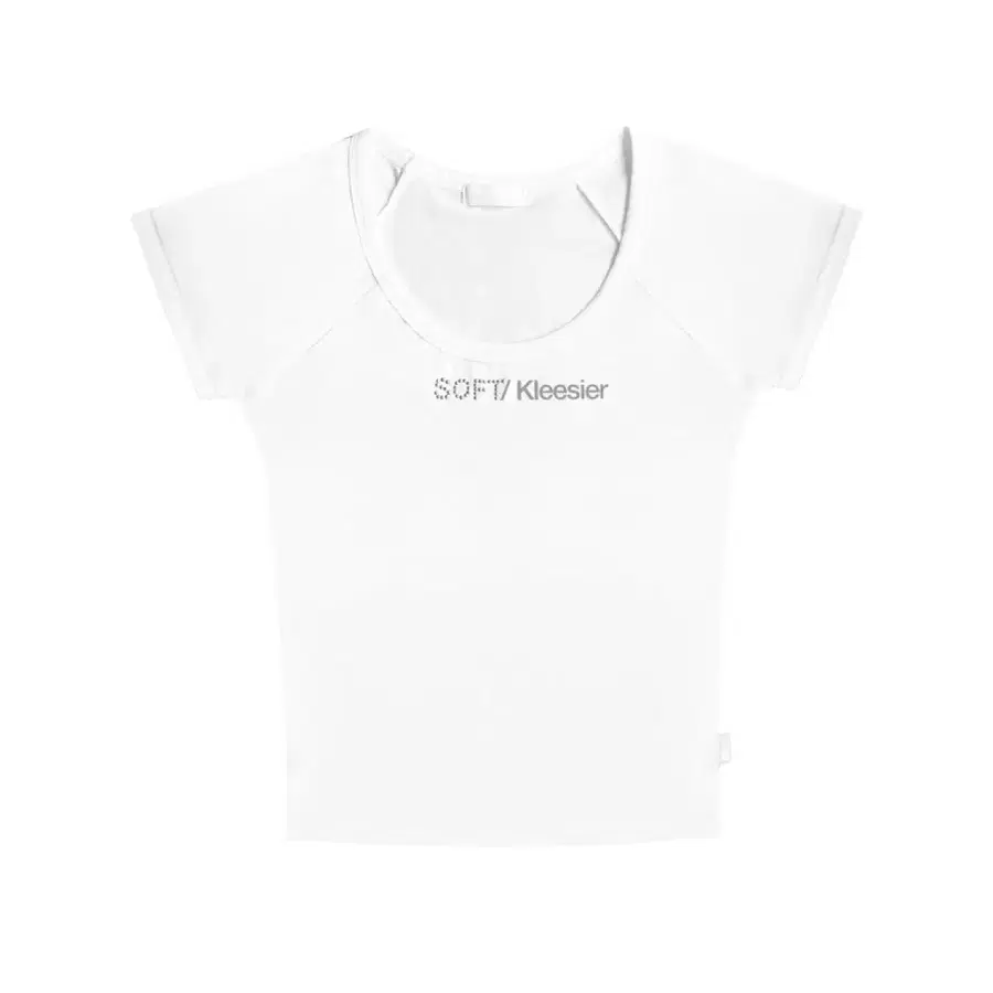 클리시어 Glow routine round top, White 화이트 반팔