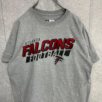 NFL 애틀랜타 팔콘스 팀 로고 미식축구 그레이T셔츠 L