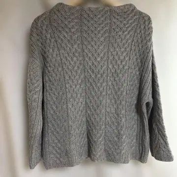 ZARA KNIT 케이블 니트 스웨터 그레이 M 사이즈