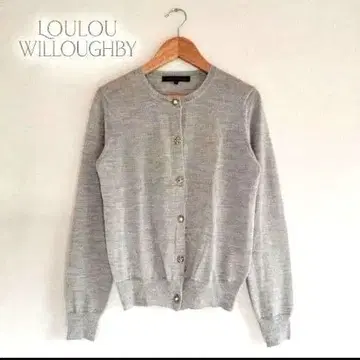 새상품급 LOULOU WILLOUGHBY 비쥬 버튼 가디건 울