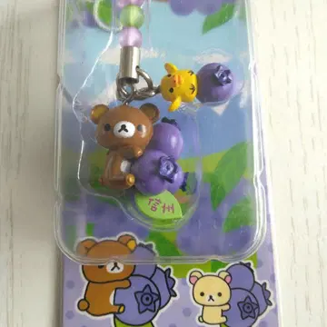 지역 한정 리락쿠마 스트랩 나가노 블루베리 산엑스