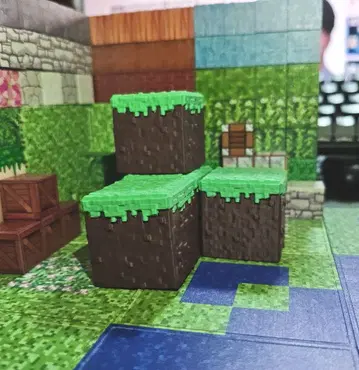 Minecraft 마인크래프트 잔디 블록 소품함 4개 세트