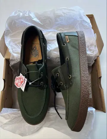 27cm 새상품 VANS KOOKA 데크 슈즈 반스 쿠카 OLIVE