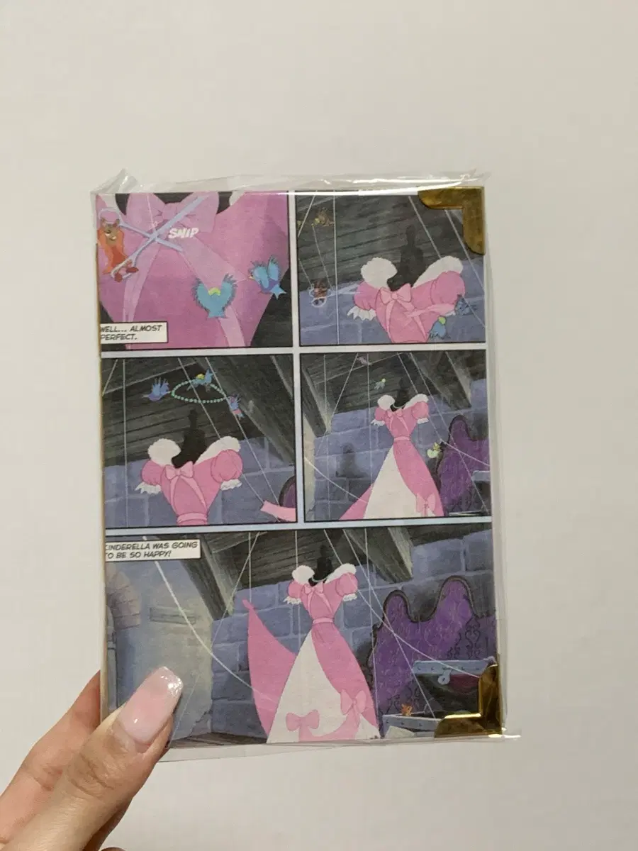 디즈니 신데렐라 드레스 다이어리 무지 노트 북바인딩