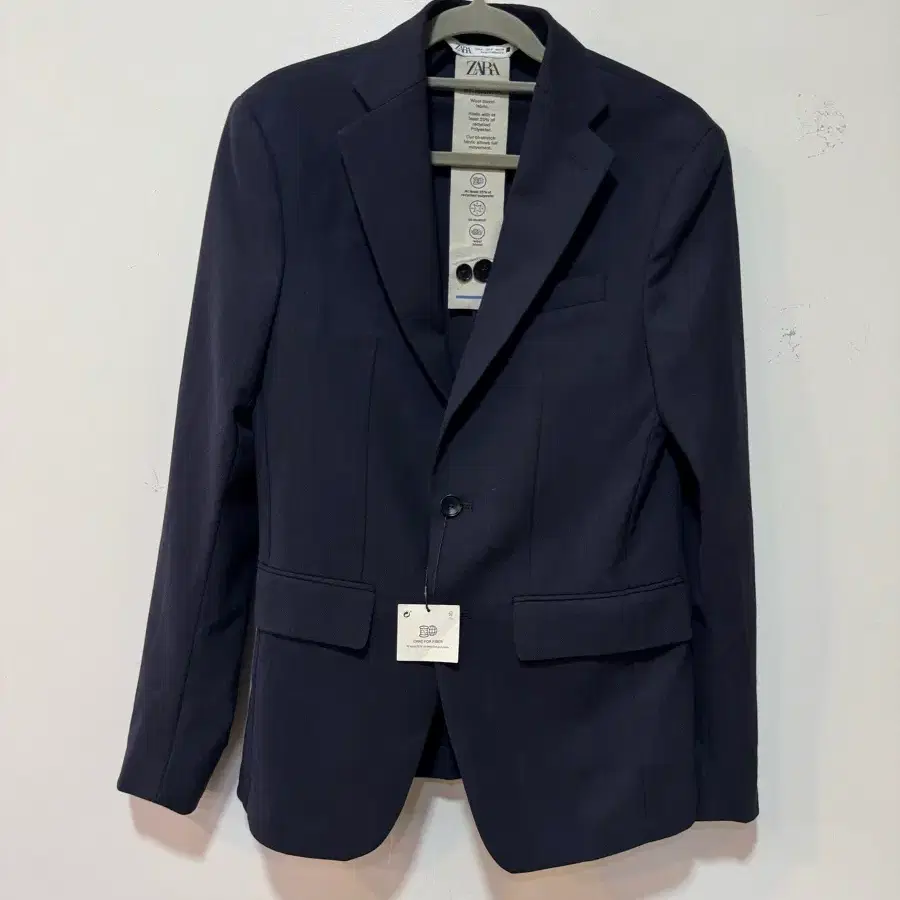 미착용)ZARA 네이비 블렌드 자켓 S