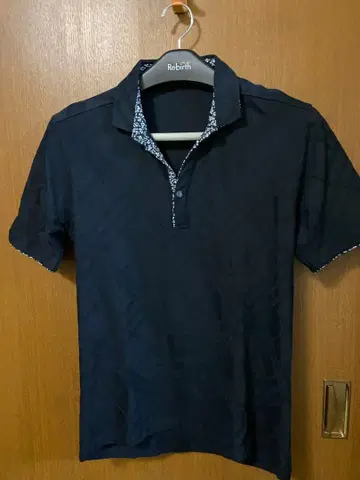 미사용 HIDEAWAYS 하이다웨이 피케 셔츠 블랙 섀도우 체크