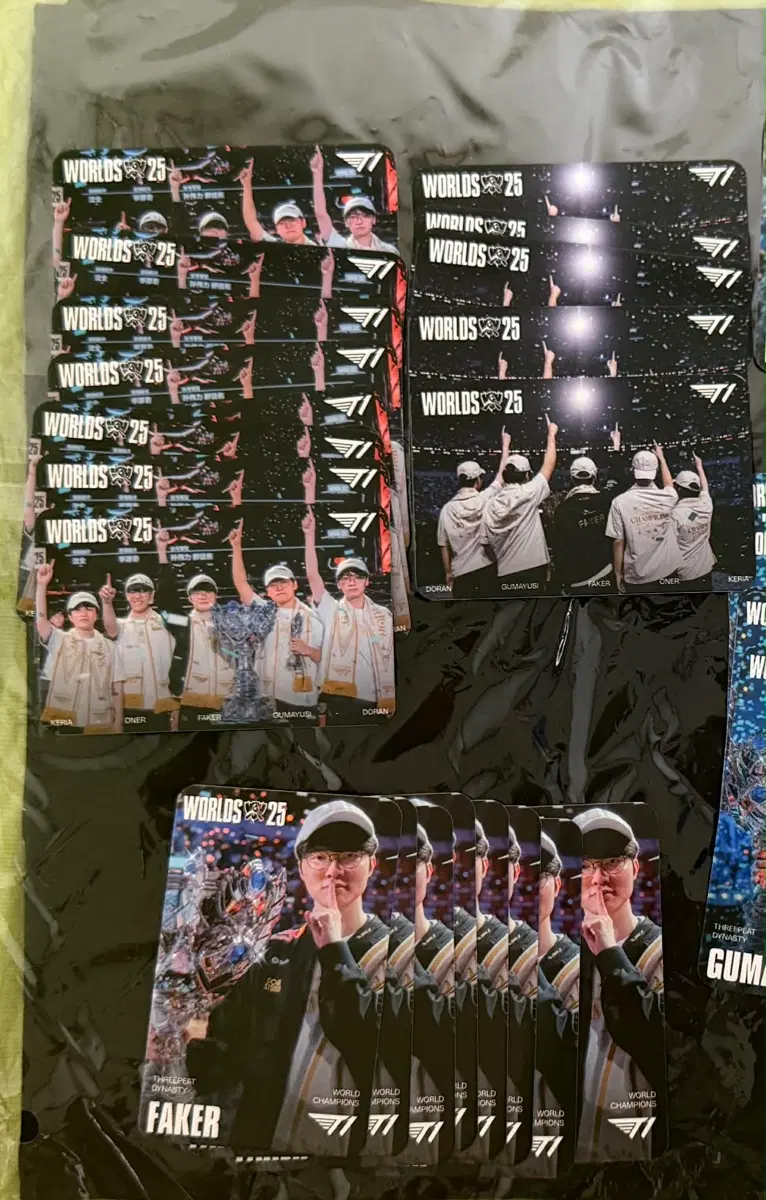 T1 롤드컵 25주년 기념 카드 FAKER 포토카드