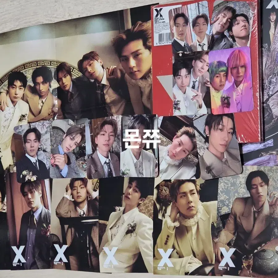 몬스타엑스 THE X 앨범 일괄 (앨범 포스터, 개인,유닛포카 , 엽서, 책갈피포함)