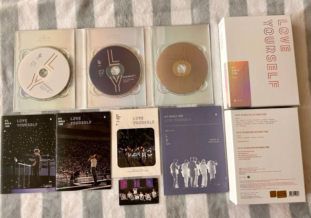 bts 럽유어셀프 서울콘서트 블루레이 풀세트