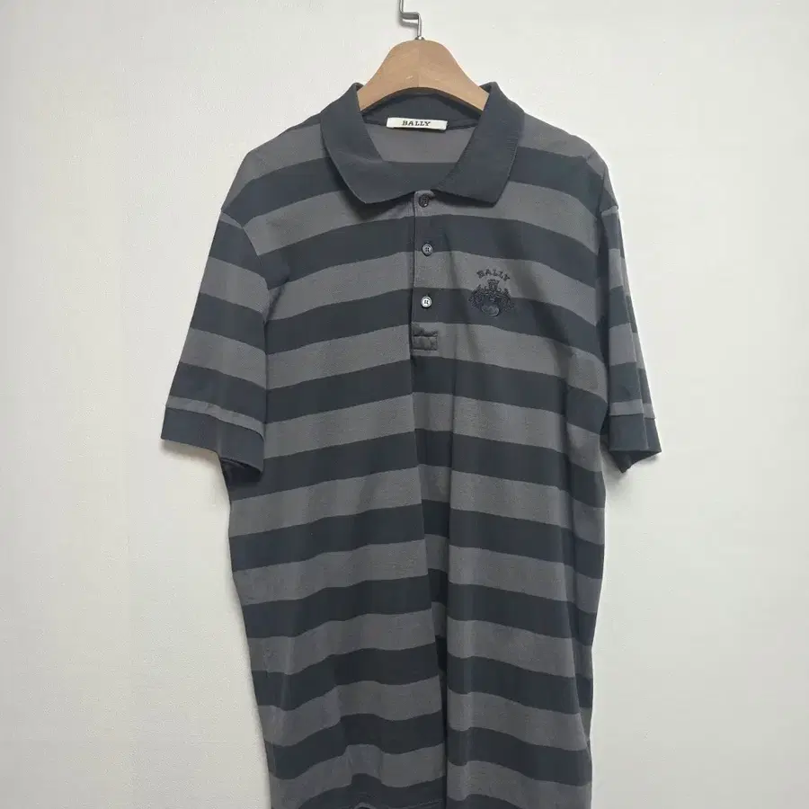발리 로고 자수 스프라이트 카라 반팔티 그레이(XL) 260715_6