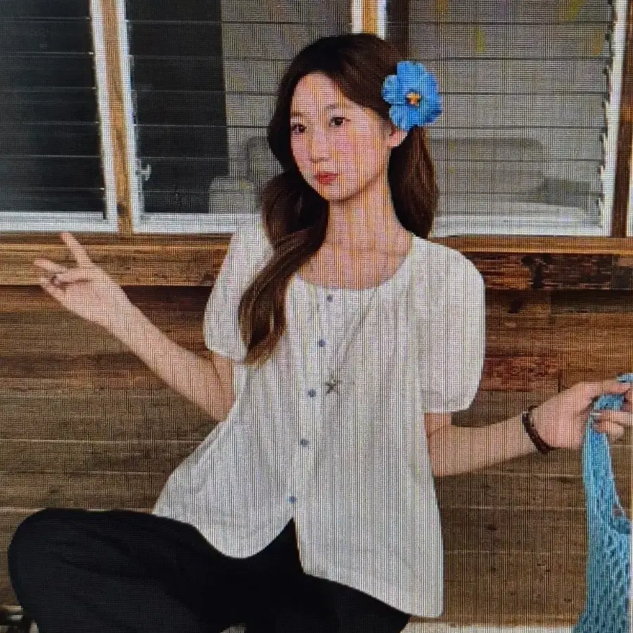 (해외배송)버튼 반팔 셔츠  3컬러