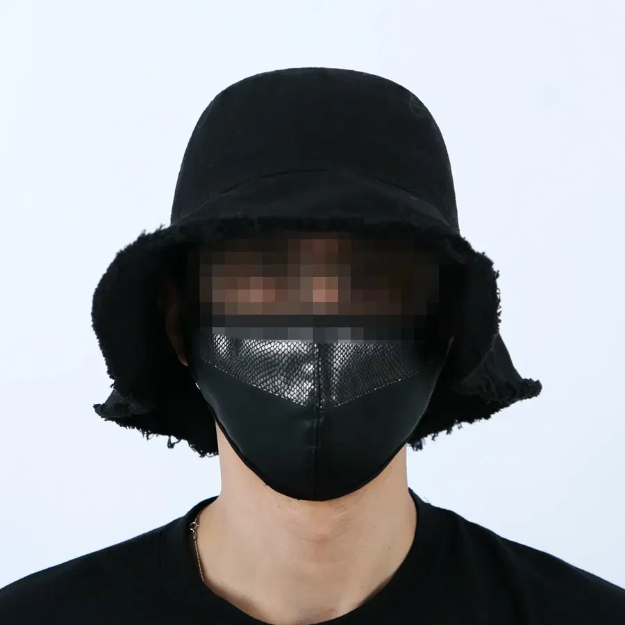 롤프 남성 남자 대창 벙거지 버킷햇 블랙 검정 큰 패션 모자 구제 힙합 찢어진 빈티지