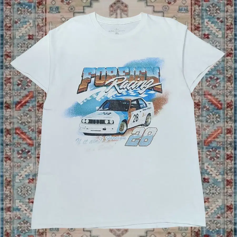 팍선 PacSun 포린 레이싱 카 그래픽 티셔츠 M