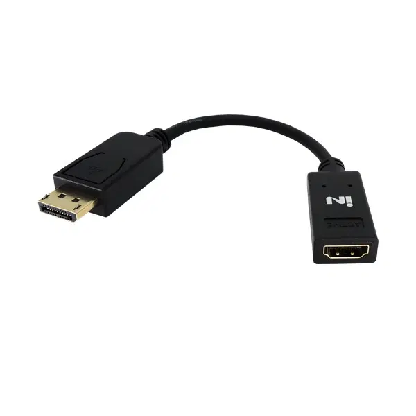 DisplayPort to HDMI 4K 액티브 변환 컨버터 블랙