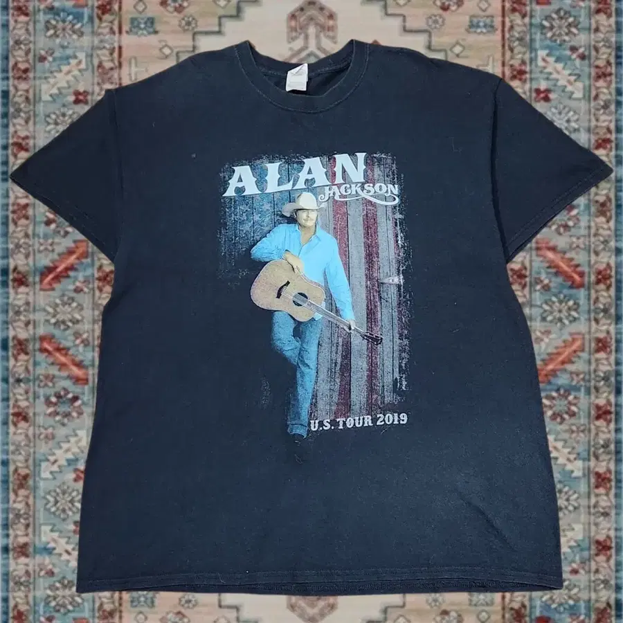 Alan Jackson 2019 U.S. 투어 반팔 티셔츠 XL
