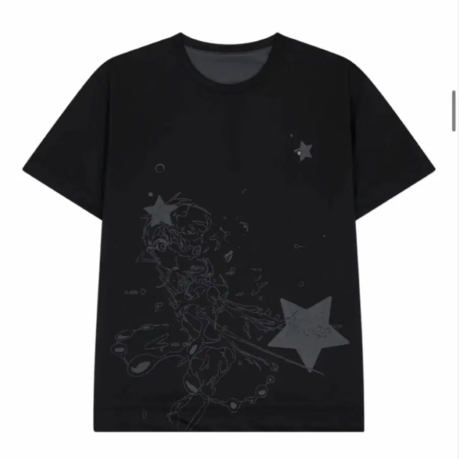 OJOS x NOITOW SHU Reversible Mesh T-shirt / Black