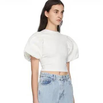rokh OPEN BACK PUFF SLEEVE TOP 미착용 새상품