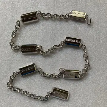 MOSCHINO 28K 모스키노 체인 벨트 실버
