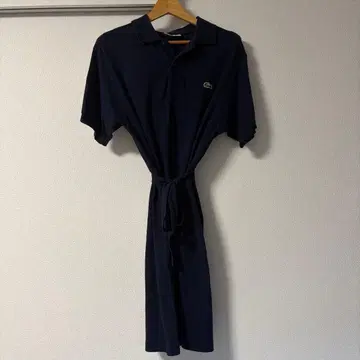 LACOSTE 라코스테 반팔 폴로 원피스 네이비 36