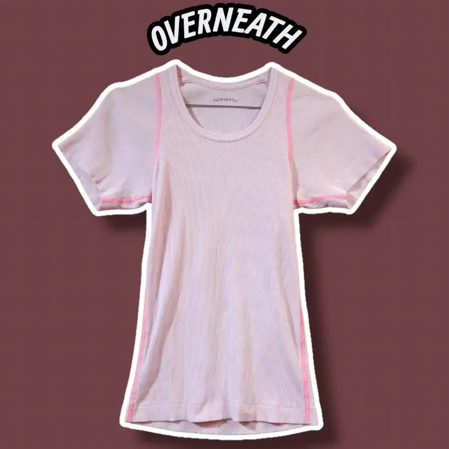 S/ overneath 오버니스 Rib 티 /0715
