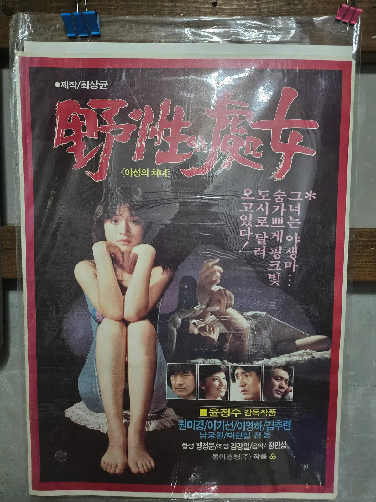 야성의 처녀 / 원미경 / 영화포스터/고전 영화자료