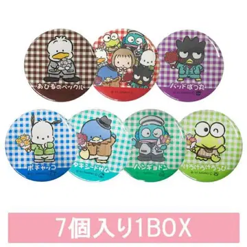 새상품 트레이딩 캔뱃지 7개입 1BOX @팥 x 하피단부 산리오