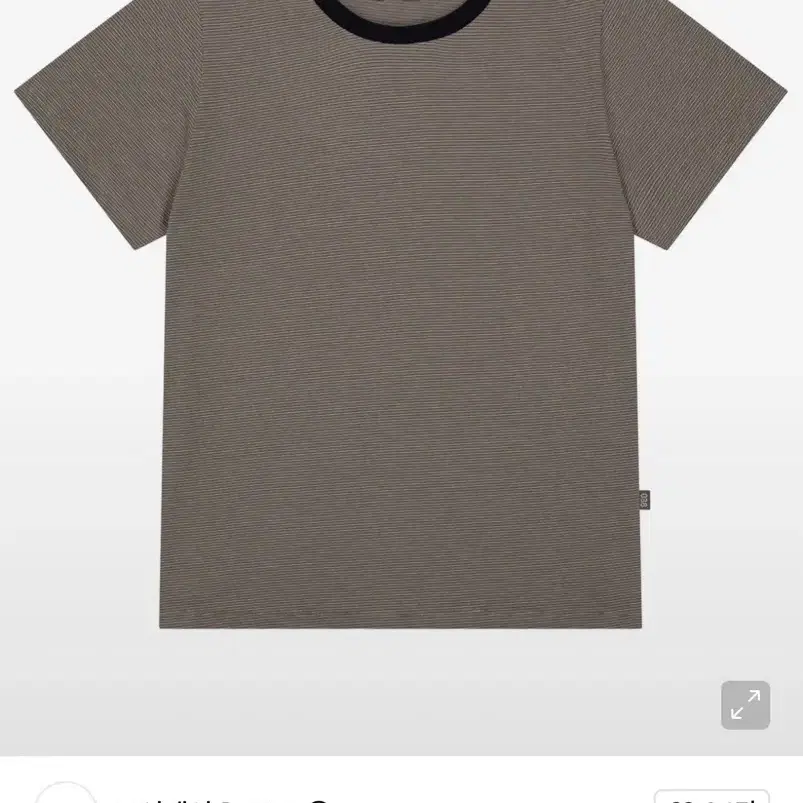 코이세이오 038 PINSTRIPE T-SHIRT CAPPUCCINO