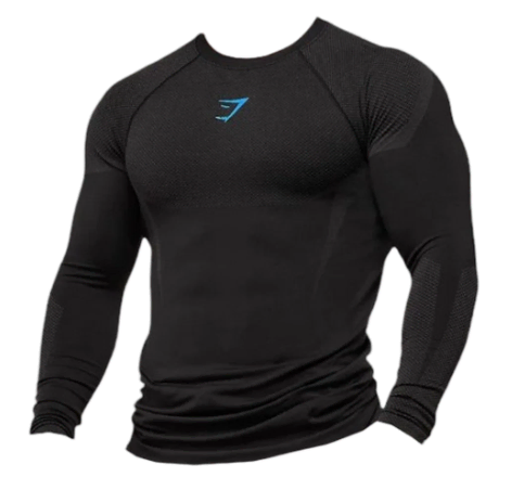 [S,M,L,XL]짐샤크 오닉스 5.0 심리스 롱 슬리브 티셔츠 블랙 오닉스 그레이 새상품