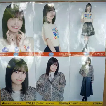 노기자카46 생사진 이오키 마오 오사카 T셔츠 오사카ver. 코디 6종 컴프