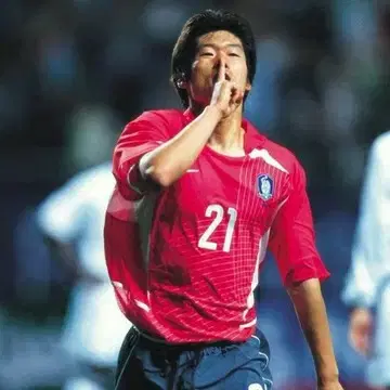 나이키 2002 한국 축구 국가대표팀 유니폼 21번 박지성