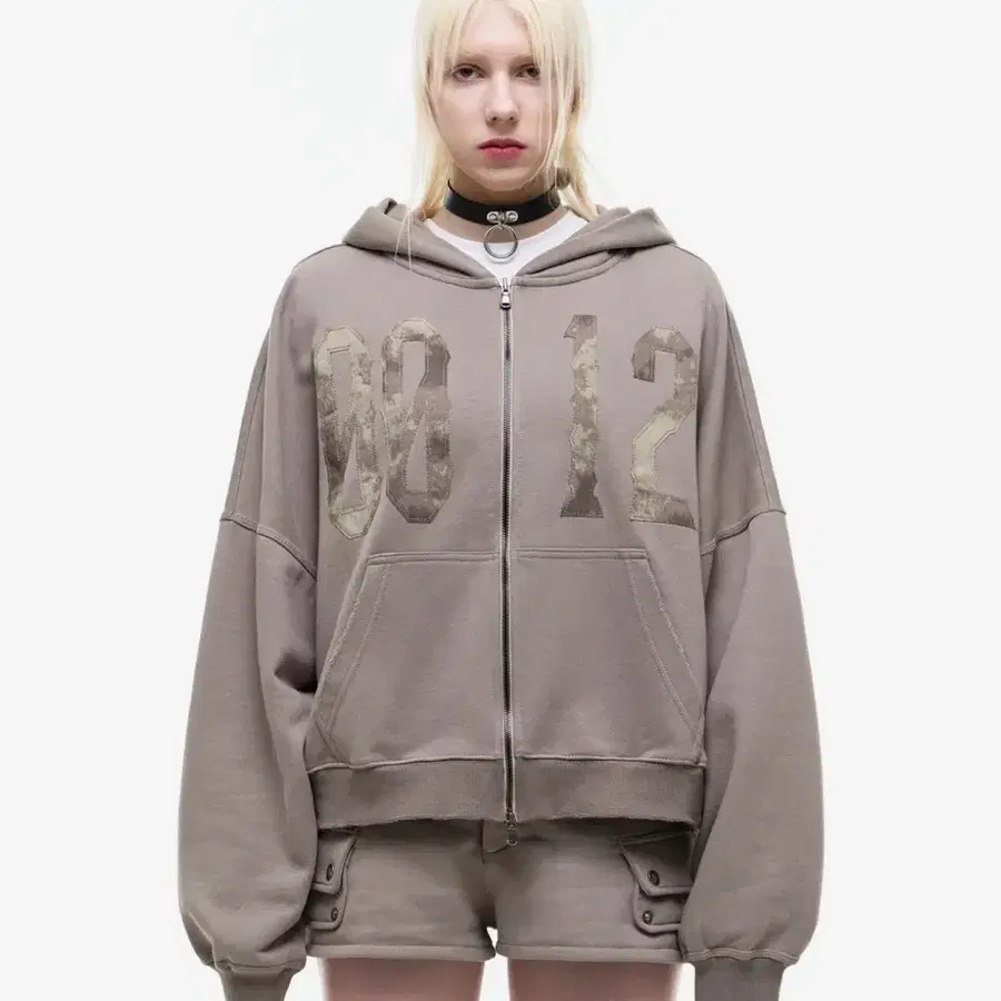 오퍼스 0012 후드집업 Op. 03 P.F.P HOOD ZIP BEIGE