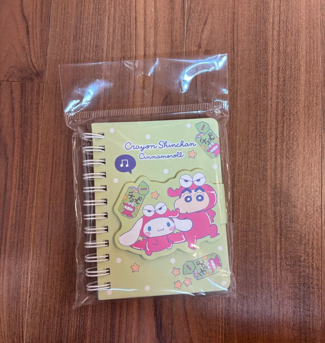 시나모롤 짱구 콜라보 미니 노트 산리오