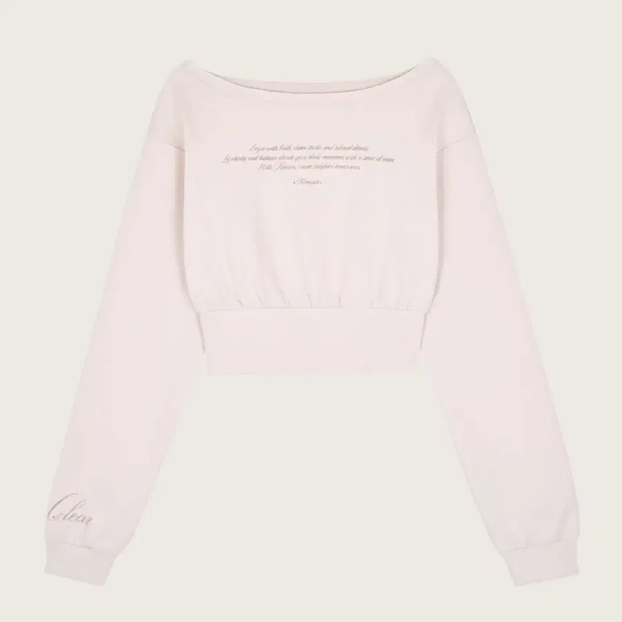 Kleesier 클리시어 - Sugar Lettering Top, Baby Pink