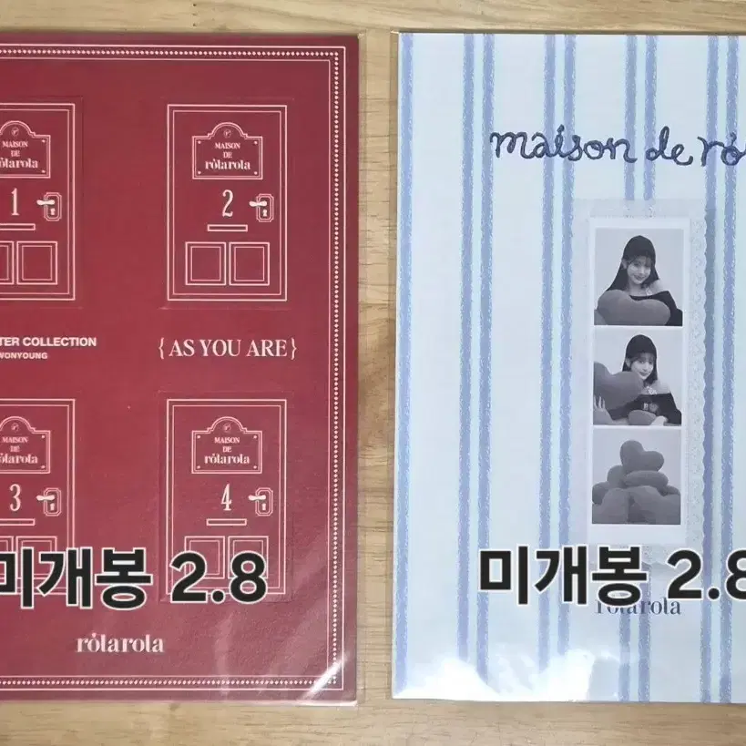 장원영 로라로라 썸머, 윈터 에디션 미개봉 포카 4종 양도합니다